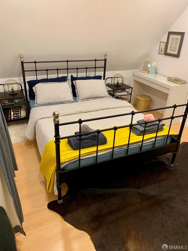 bedroom featuring light hardwood / wood-style flooring