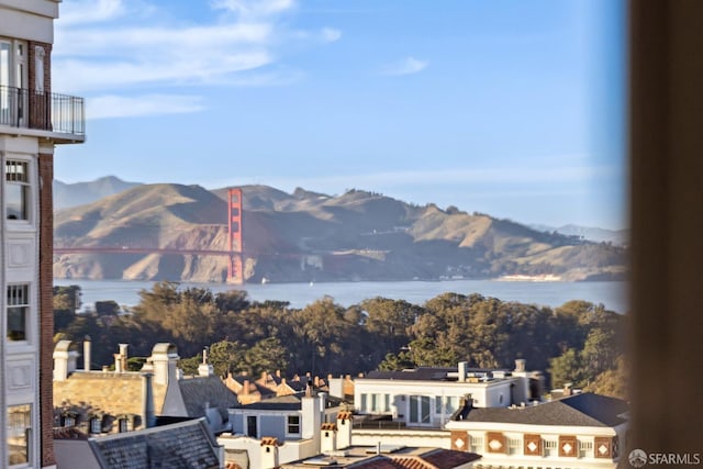 property view of mountains with a water view