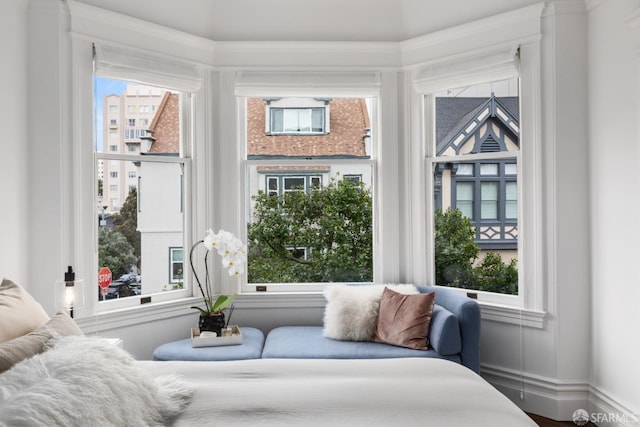 bedroom featuring multiple windows