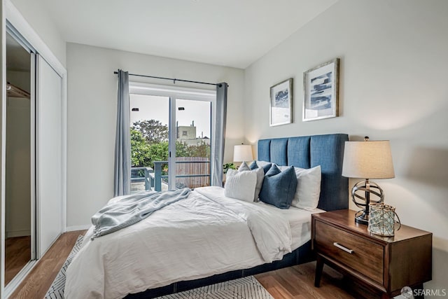 2375 31st Ave, San Francisco, CA 94116 - bedroom with a closet, baseboards, and wood finished floors