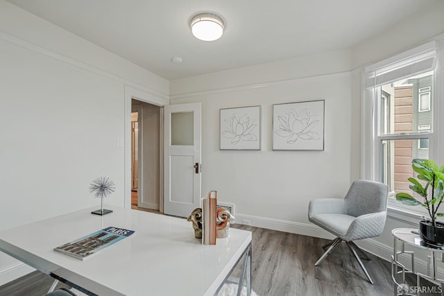 2375 31st Ave, San Francisco, CA 94116 - office space with baseboards and wood finished floors