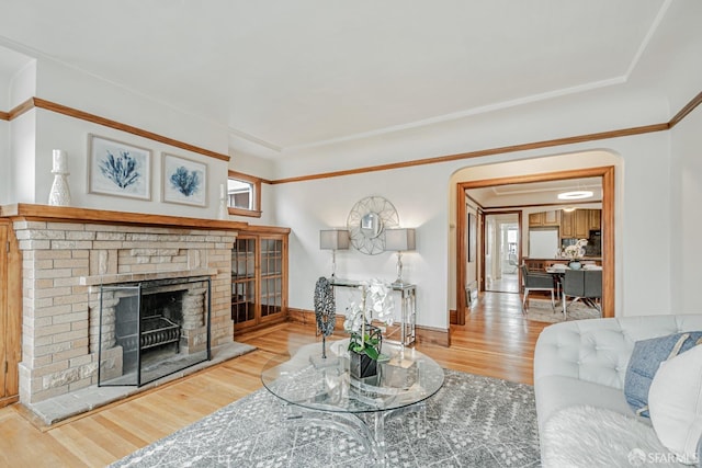 2375 31st Ave, San Francisco, CA 94116 - living room with wood finished floors and a fireplace
