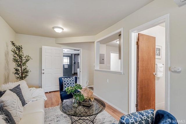 2375 31st Ave, San Francisco, CA 94116 - living area with baseboards and light wood-style flooring