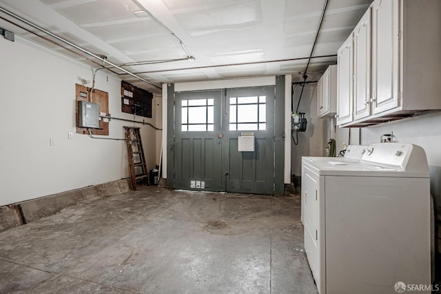 2375 31st Ave, San Francisco, CA 94116 - interior space featuring electric panel, independent washer and dryer, and cabinet space