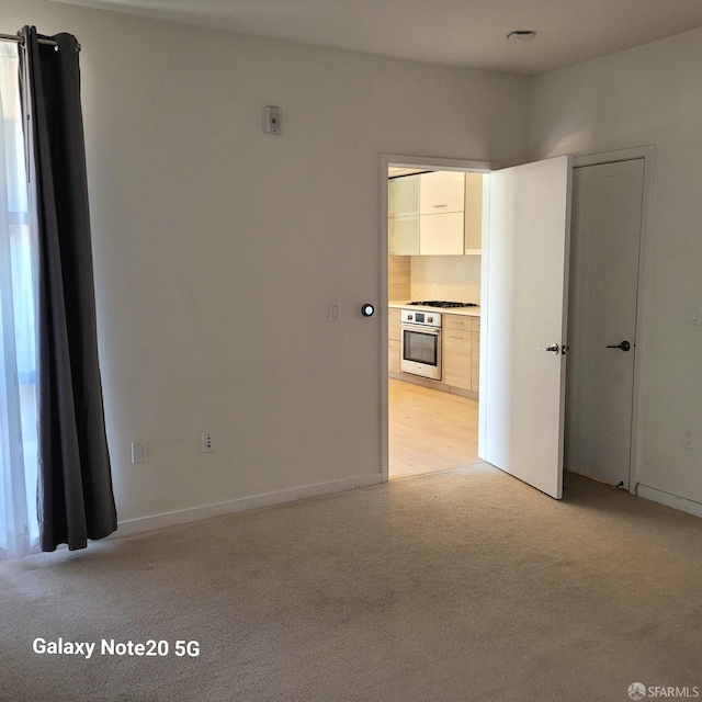 view of carpeted empty room