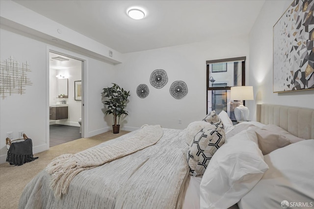 1080 Sutter St Unit 202, San Francisco, CA 94109 - bedroom with carpet flooring and ensuite bathroom
