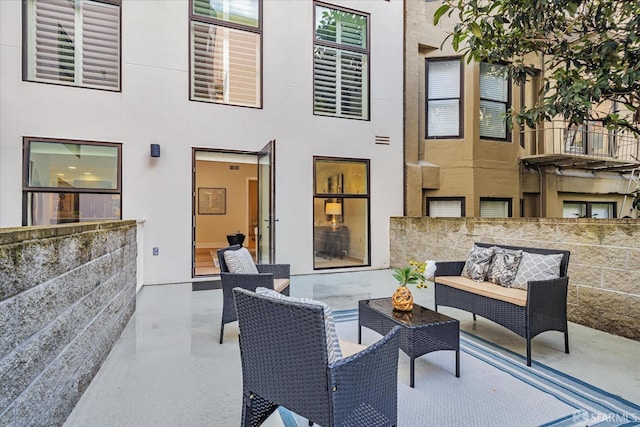 view of patio / terrace with outdoor lounge area