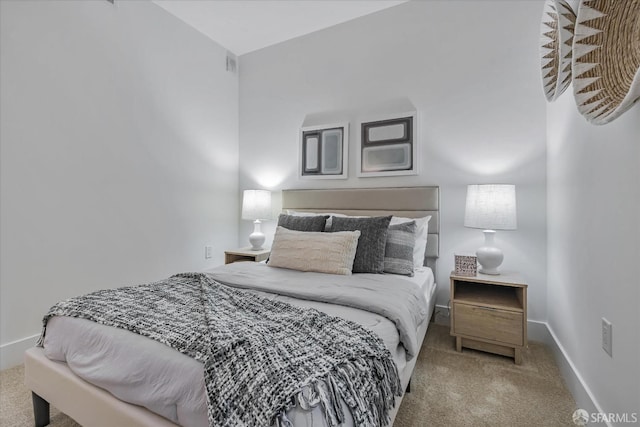 bedroom with carpet flooring