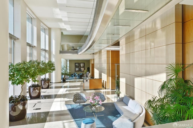 425 1st St Unit 1402, San Francisco, CA 94105 - common area with a towering ceiling