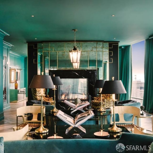 425 1st St Unit 1402, San Francisco, CA 94105 - living area with healthy amount of natural light and floor to ceiling windows