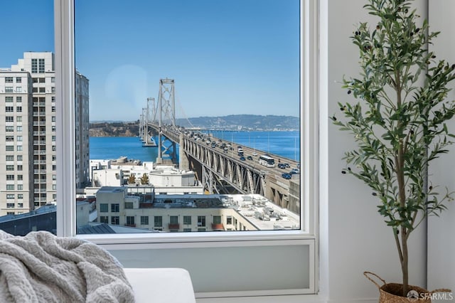 425 1st St Unit 1402, San Francisco, CA 94105 - water view featuring a notable bridge and nearby urban area