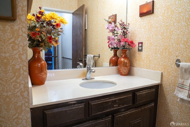 bathroom featuring vanity