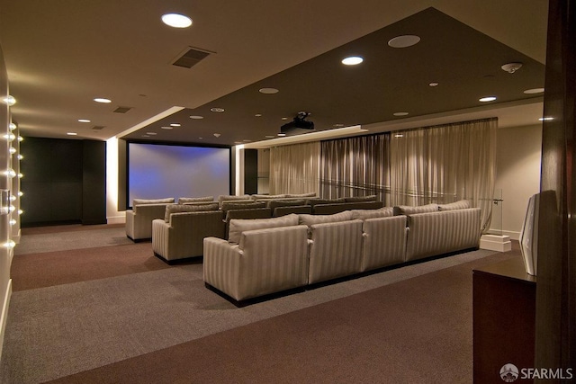 420 Mission Bay Blvd Unit 311, San Francisco, CA 94158 - carpeted home theater room featuring recessed lighting