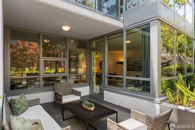 420 Mission Bay Blvd Unit 311, San Francisco, CA 94158 - sunroom featuring plenty of natural light and outdoor lounge area