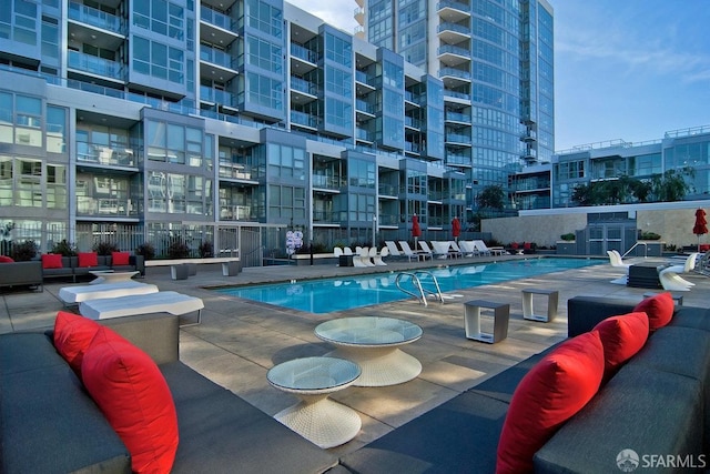 420 Mission Bay Blvd Unit 311, San Francisco, CA 94158 - community pool featuring an outdoor living space and a patio area