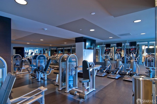 420 Mission Bay Blvd Unit 311, San Francisco, CA 94158 - gym with recessed lighting