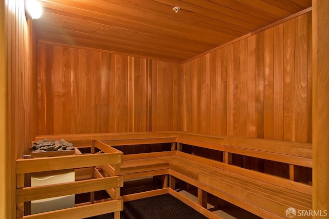 420 Mission Bay Blvd Unit 311, San Francisco, CA 94158 - relaxing sauna featuring wooden ceiling and wooden walls
