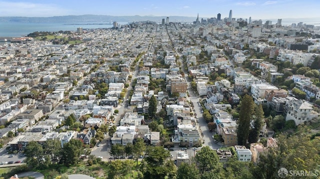 drone / aerial view featuring a view of city