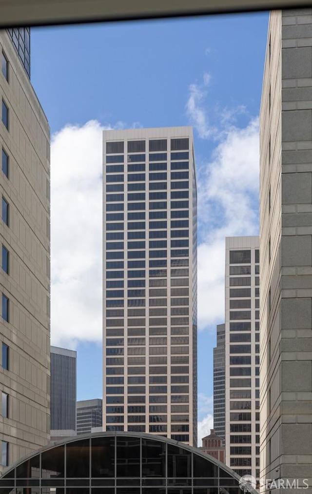 view of building exterior with a view of city