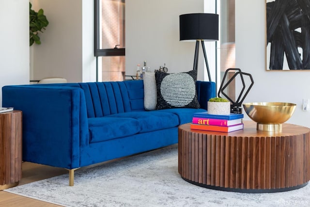 living room featuring wood finished floors