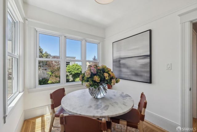 1383 8th Ave, San Francisco, CA 94122 - dining room with baseboards and wood finished floors