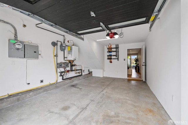 807 Vienna St, San Francisco, CA 94112 - garage featuring a garage door opener and electric panel