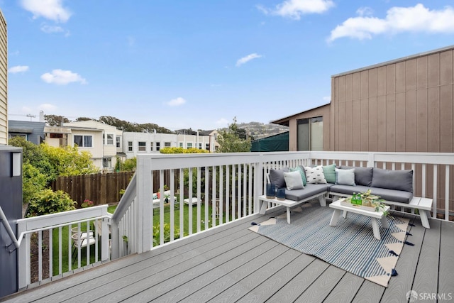 807 Vienna St, San Francisco, CA 94112 - deck featuring an outdoor hangout area