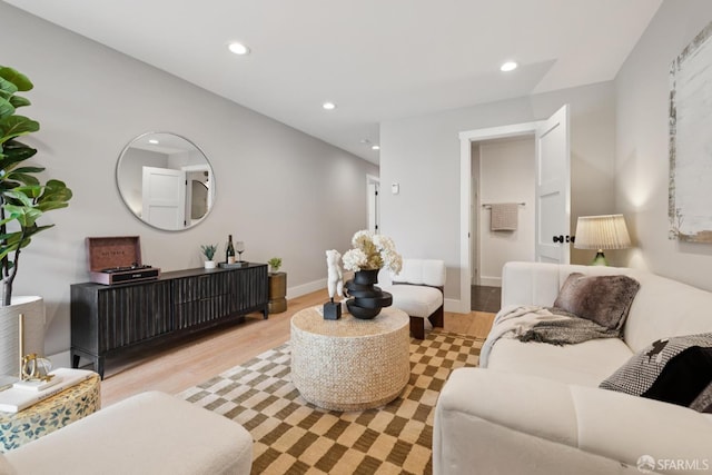 807 Vienna St, San Francisco, CA 94112 - living area featuring light wood-type flooring and recessed lighting