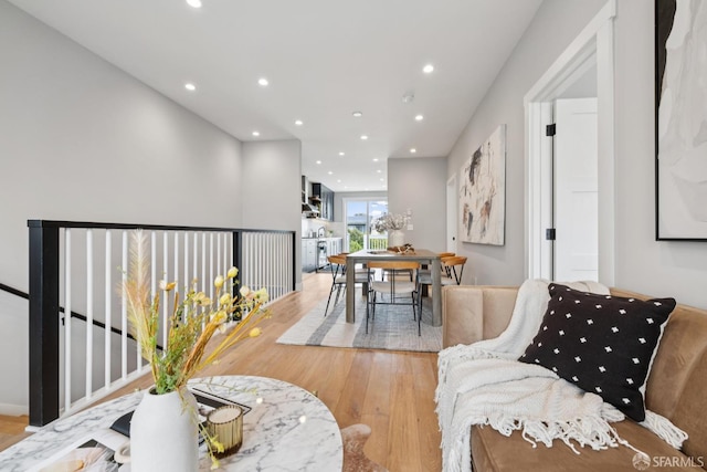 807 Vienna St, San Francisco, CA 94112 - living area with light wood-style floors and recessed lighting