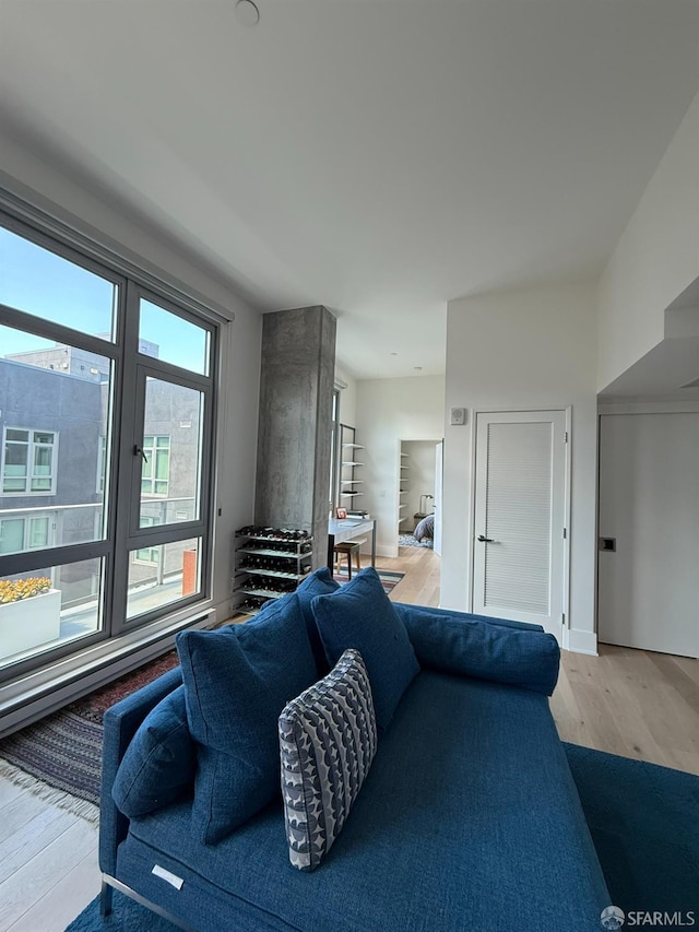 1075 Market St Unit 810, San Francisco, CA 94103 - living area featuring wood finished floors