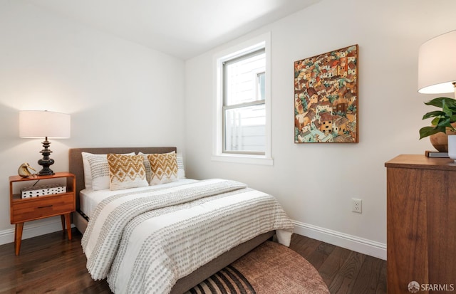 104 Bache St Unit A, San Francisco, CA 94110 - bedroom with baseboards and dark wood finished floors