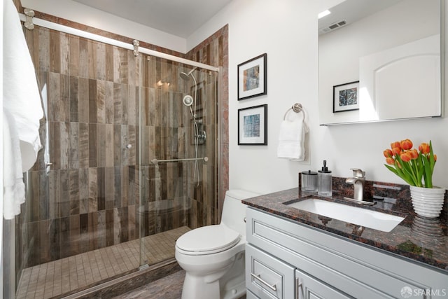 104 Bache St Unit A, San Francisco, CA 94110 - full bath featuring toilet, vanity, and a shower stall