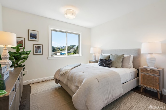 104 Bache St Unit A, San Francisco, CA 94110 - bedroom with baseboards and wood finished floors