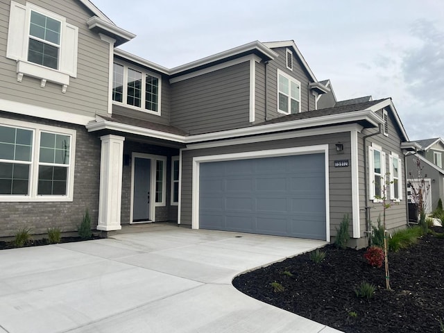 view of front of house featuring a garage