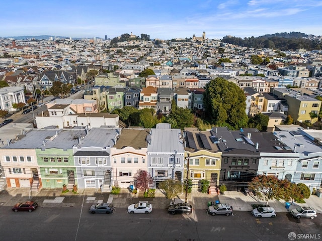 drone / aerial view featuring a residential view