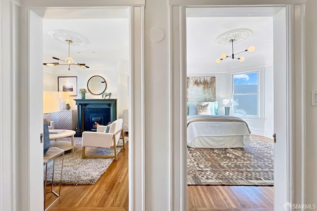 interior space featuring hardwood / wood-style floors