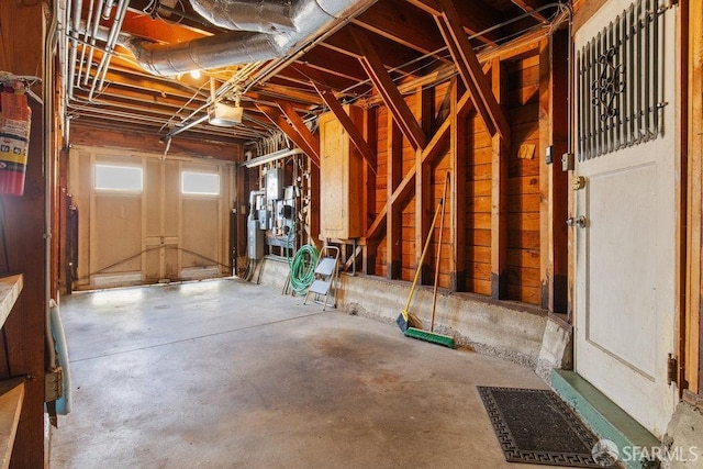 interior space featuring a garage door opener