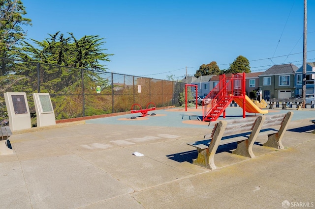 view of jungle gym