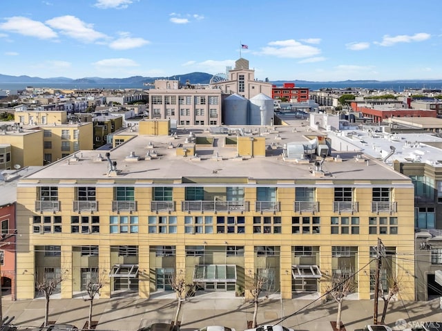 city view with a mountain view