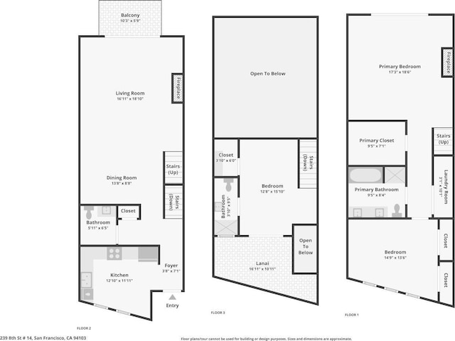 239 8th St Unit 14, San Francisco, CA 94103 - floor plan / room layout