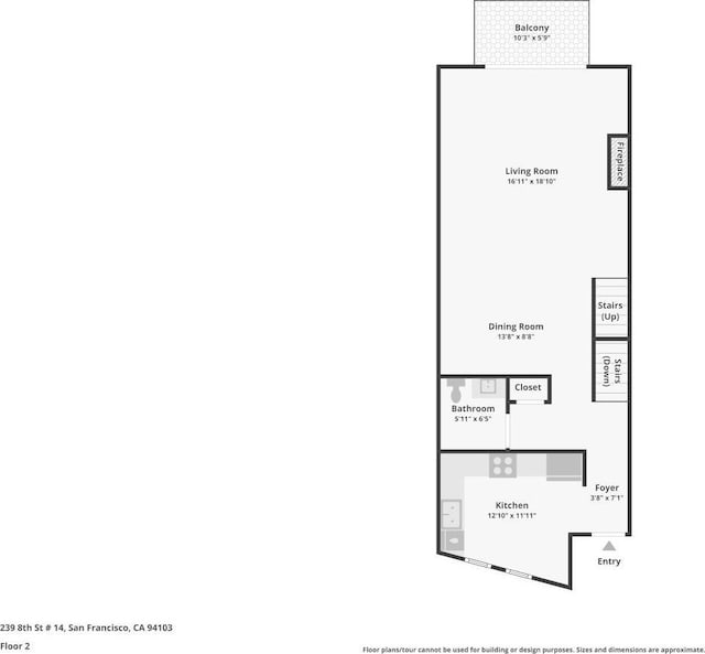 239 8th St Unit 14, San Francisco, CA 94103 - property floor plan