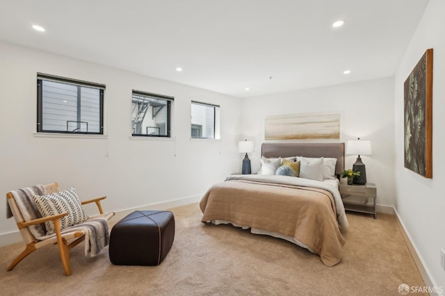 239 8th St Unit 14, San Francisco, CA 94103 - bedroom with light carpet, recessed lighting, and baseboards