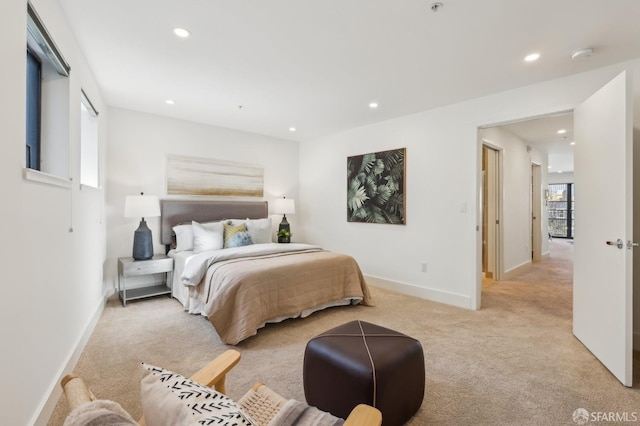 239 8th St Unit 14, San Francisco, CA 94103 - bedroom featuring light carpet, recessed lighting, and baseboards