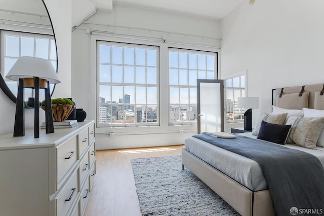 151 Alice B Toklas Pl Unit 610, San Francisco, CA 94109 - bedroom with wood finished floors and a city view