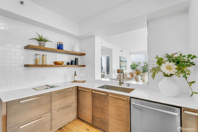 425 1st St Unit 1902, San Francisco, CA 94105 - kitchen featuring dishwasher, modern cabinets, and light countertops