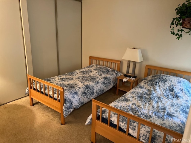 bedroom featuring carpet flooring