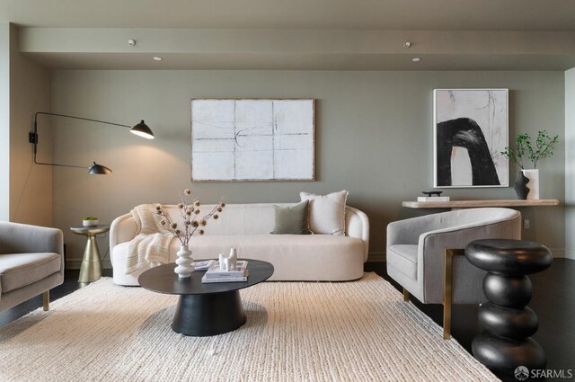 765 Market St Unit 32H, San Francisco, CA 94103 - living room with recessed lighting and baseboards