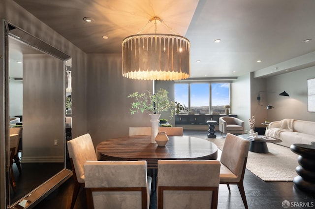 765 Market St Unit 32H, San Francisco, CA 94103 - dining space with recessed lighting and wood finished floors