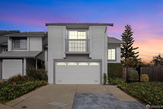 front facade featuring a garage