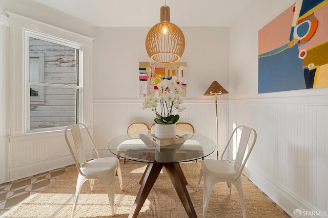 137 Edna St, San Francisco, CA 94112 - dining space featuring wainscoting